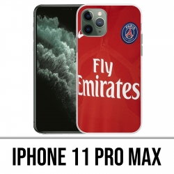 Custodia IPhone 11 Pro Max - Jersey rosso Psg