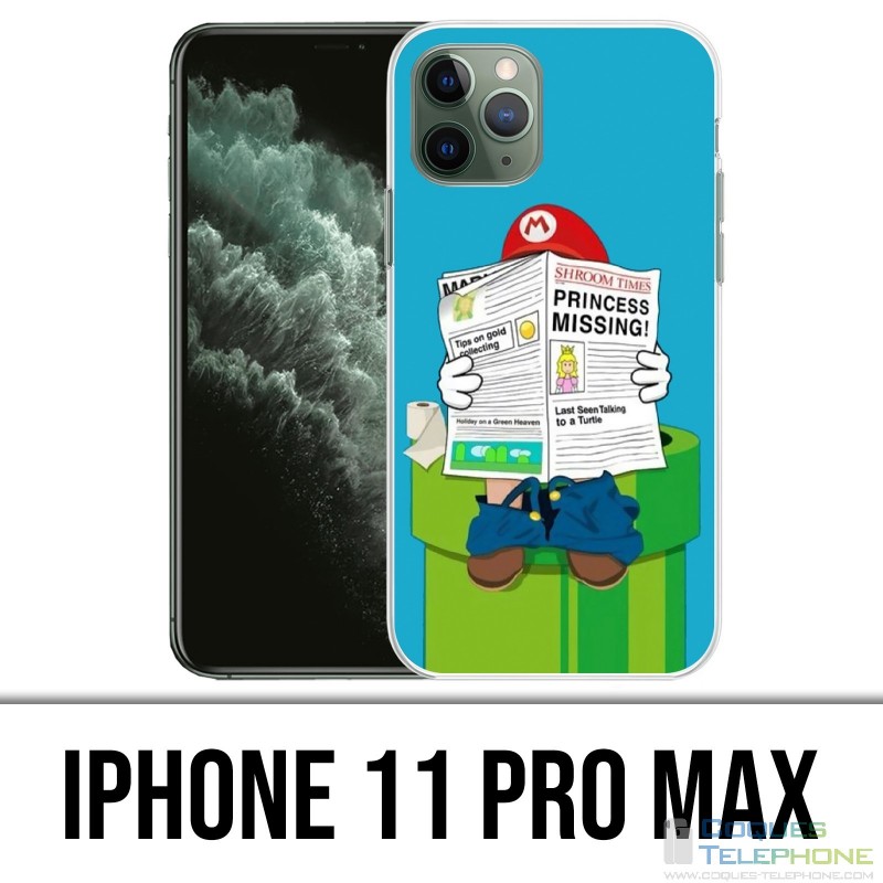 Coque iPhone 11 PRO MAX - Mario Humour