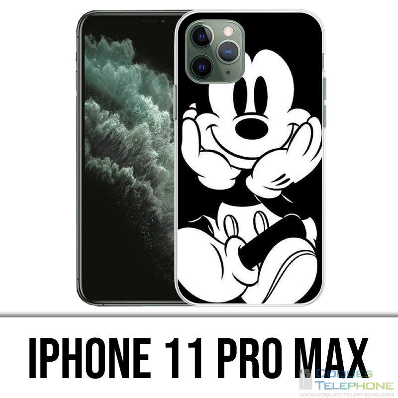 IPhone 11 Pro Max Hülle - Mickey Black And White
