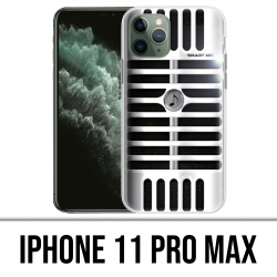 Funda para iPhone 11 Pro Max - Micrófono vintage