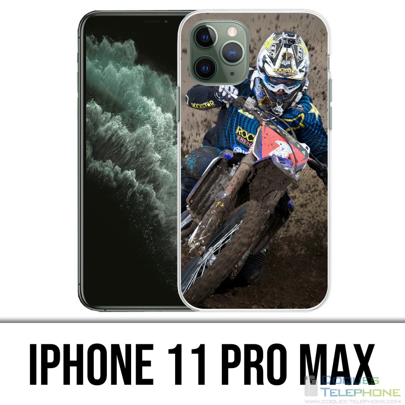 Coque iPhone 11 PRO MAX - Motocross Boue