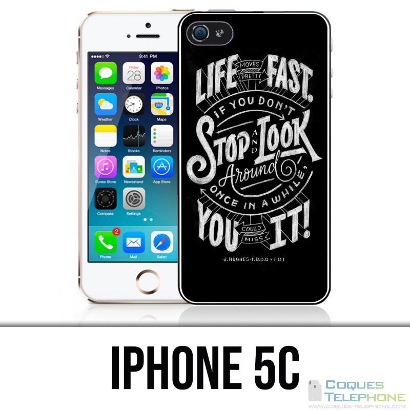 Custodia per iPhone 5C - Quotazione Life Fast Stop Guardati intorno