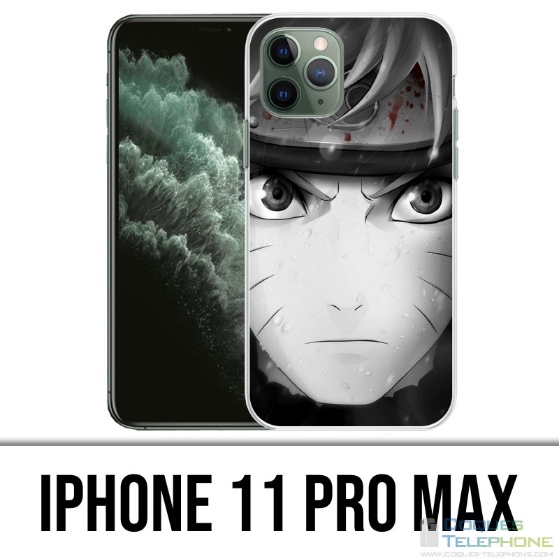 Custodia per iPhone 11 Pro Max - Naruto in bianco e nero