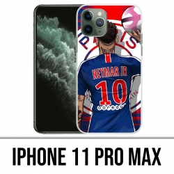Custodia per iPhone 11 Pro Max - Neymar Psg Cartoon