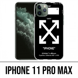 Funda para iPhone 11 Pro Max - Blanco roto Negro