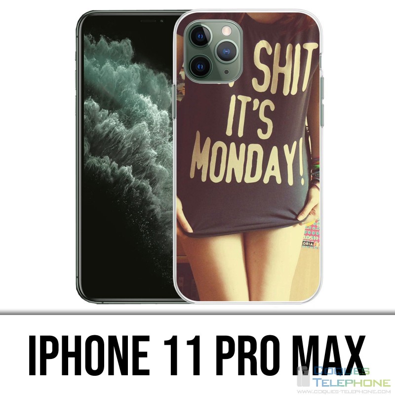 Funda para iPhone 11 Pro Max - Oh, mierda, Monday Girl