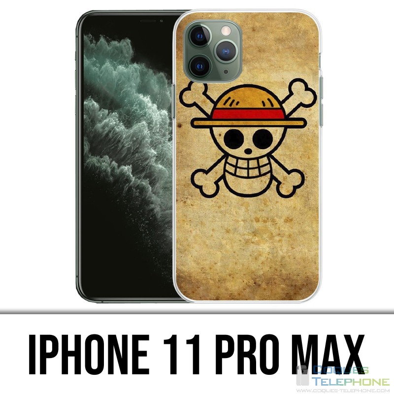 Coque iPhone 11 PRO MAX - One Piece Vintage Logo