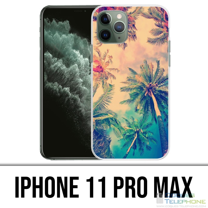Coque iPhone iPhone 11 PRO MAX - Palmiers