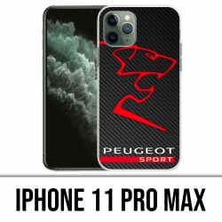 Custodia per iPhone 11 Pro Max - Logo Peugeot Sport