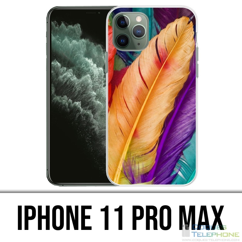 Coque iPhone 11 Pro Max - Plumes