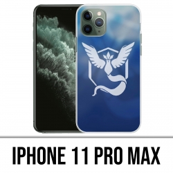 Coque iPhone 11 PRO MAX - Pokémon Go Team Bleue Grunge