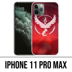 Custodia Pro Max per iPhone 11 - Pokémon Go Team Rosso Grunge