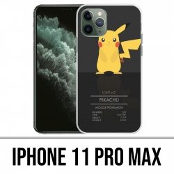 Coque iPhone 11 PRO MAX - Pokémon Pikachu Id Card