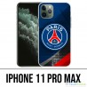 Coque iPhone 11 PRO MAX - PSG Logo Metal Chrome