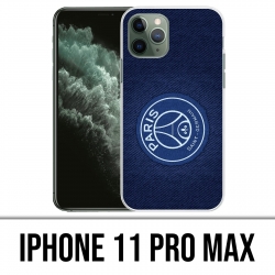 Coque iPhone 11 PRO MAX - PSG Minimalist Fond Bleu