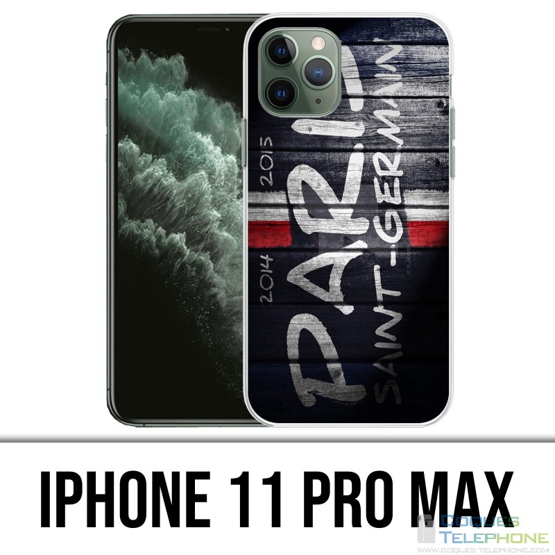 Coque iPhone 11 PRO MAX - PSG Tag Mur