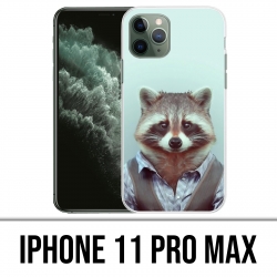 Funda para iPhone 11 Pro Max - Disfraz de mapache