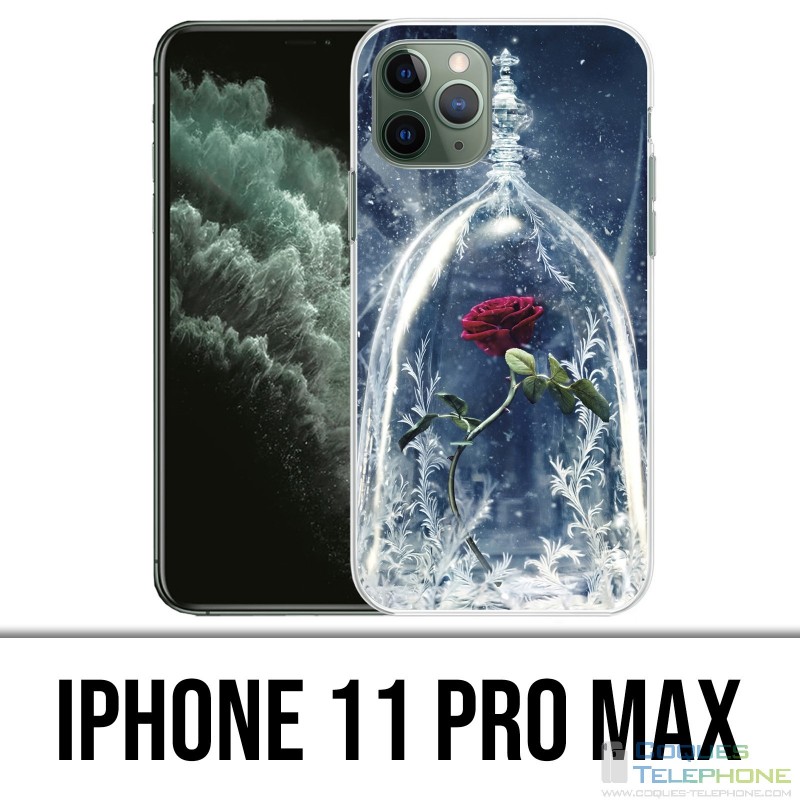 Custodia iPhone 11 Pro Max - Belle e la bestia rosa