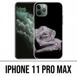 Custodia per iPhone 11 Pro Max - Gocce rosa