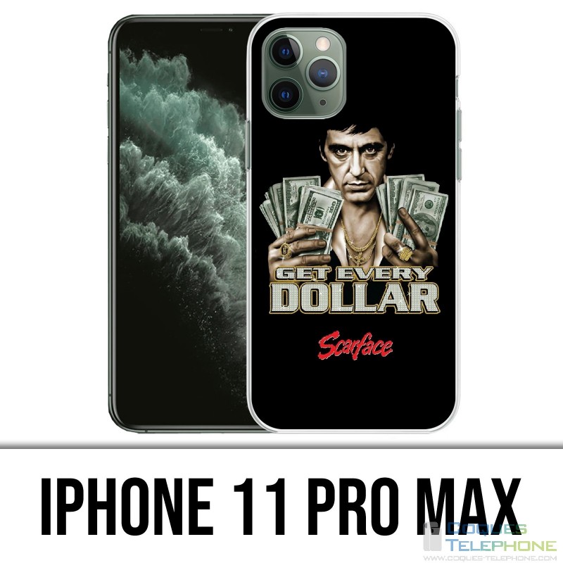 Custodia per iPhone 11 Pro Max - Scarface Ottieni dollari