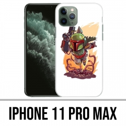 Custodia IPhone 11 Pro Max - Star Wars Boba Fett Cartoon