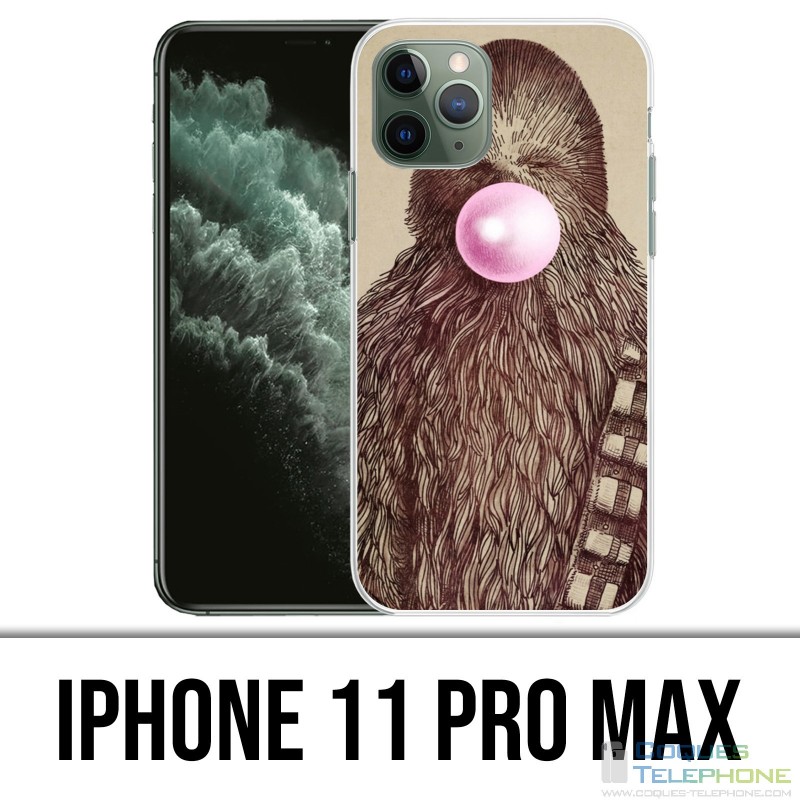 Coque iPhone 11 PRO MAX - Star Wars Chewbacca Chewing Gum