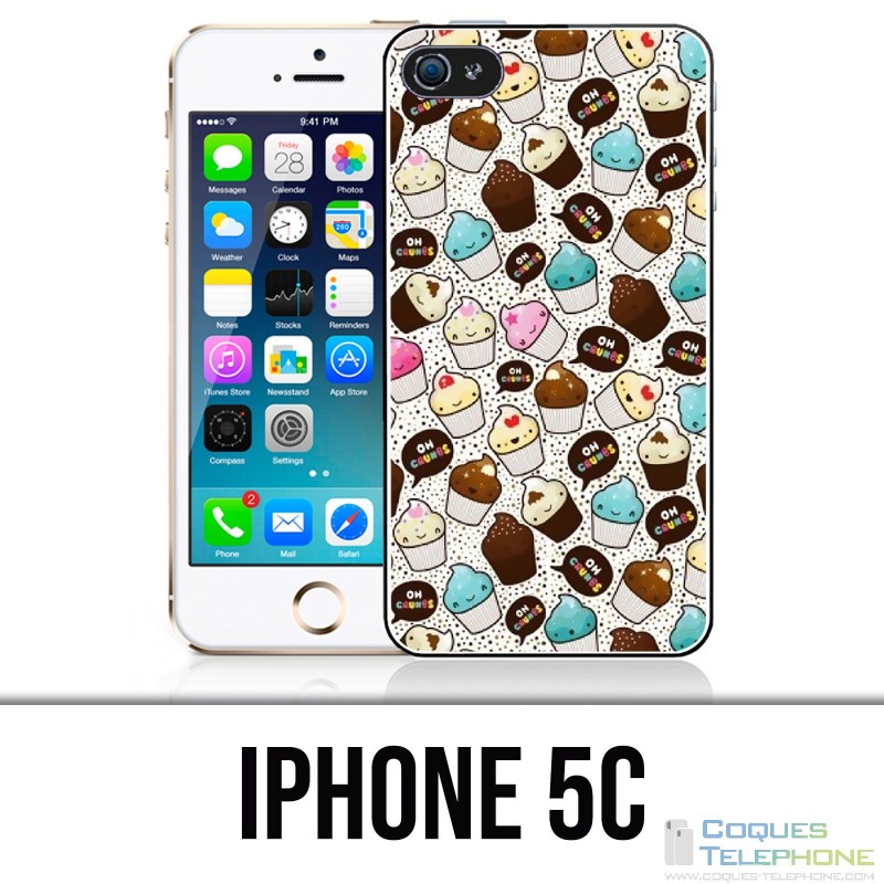 Funda iPhone 5C - Kawaii Cupcake