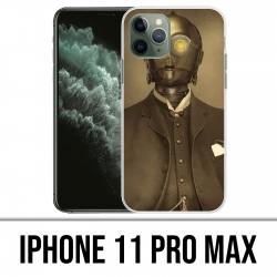 Funda para iPhone 11 Pro Max - Star Wars Vintage C3Po