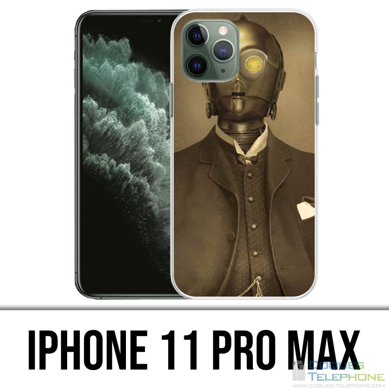 Coque iPhone 11 PRO MAX - Star Wars Vintage C3Po