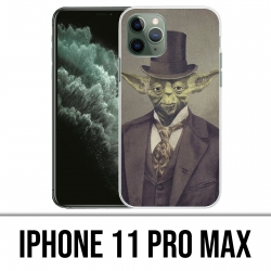 Funda iPhone 11 Pro Max - Star Wars Vintage Yoda