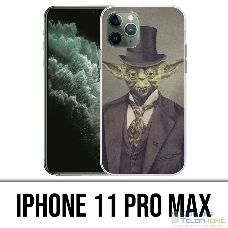 Coque iPhone 11 PRO MAX - Star Wars Vintage Yoda