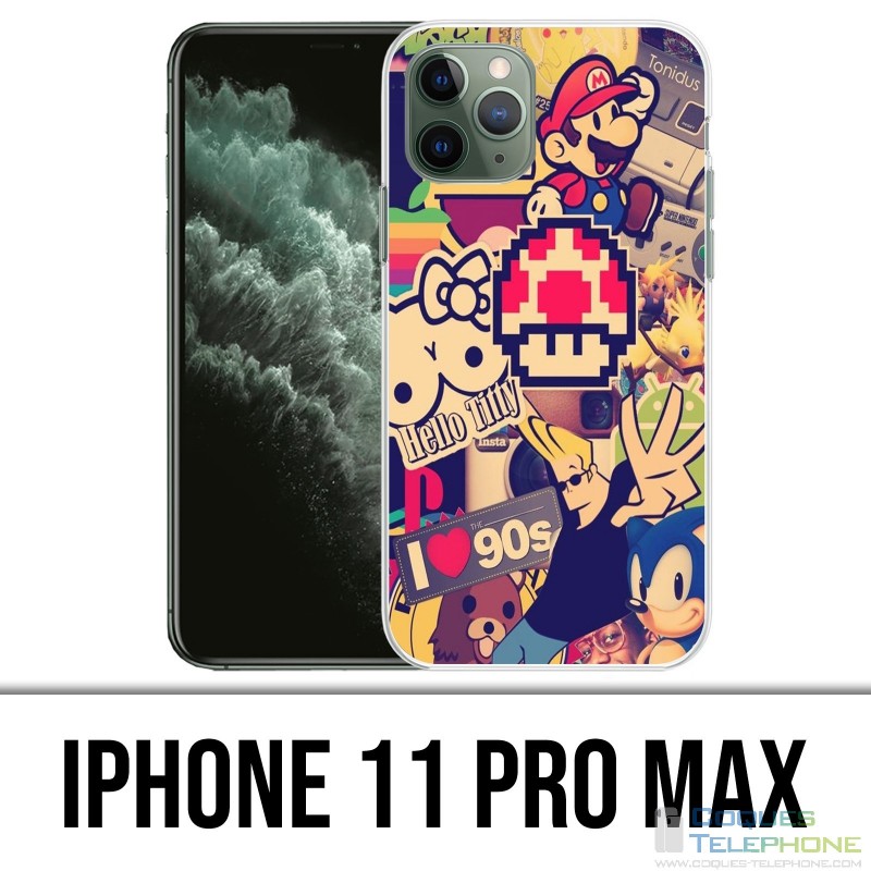 Coque iPhone 11 PRO MAX - Stickers Vintage 90S