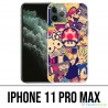 Custodia IPhone 11 Pro Max - adesivi vintage anni '90