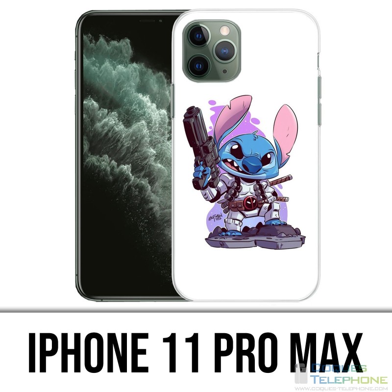 Funda para iPhone 11 Pro Max - Puntada Deadpool