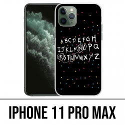 Custodia per iPhone 11 Pro Max - Stranger Things Alphabet