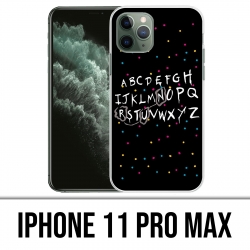 Funda para iPhone 11 Pro Max - Alfabeto de cosas extrañas