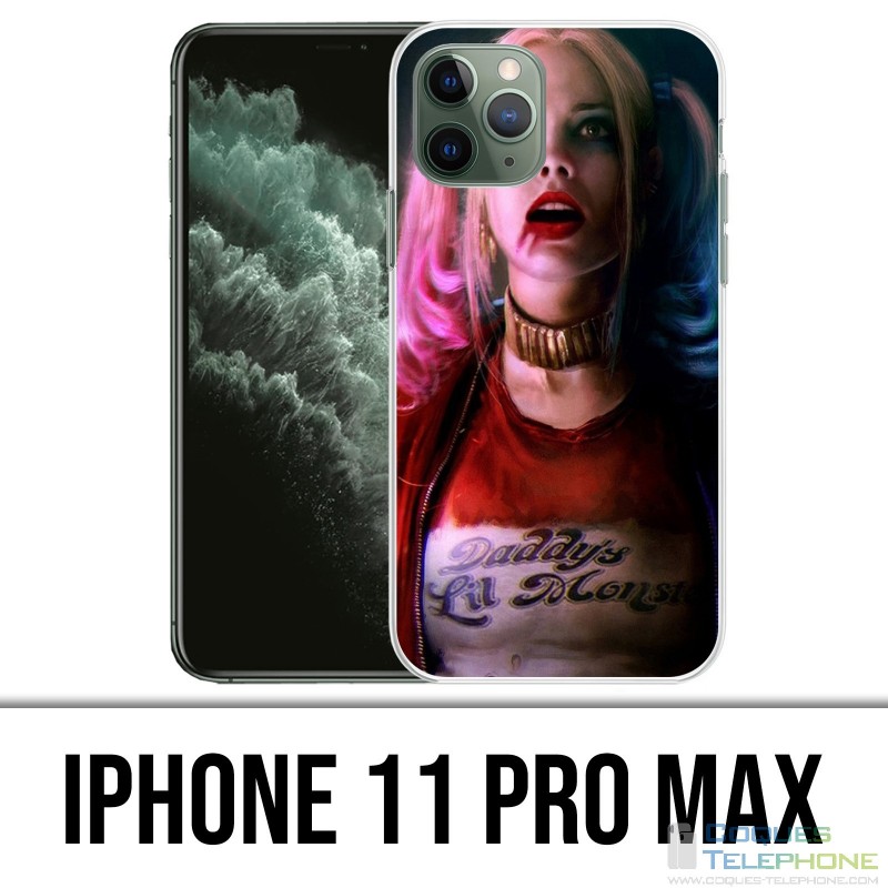 Funda iPhone 11 Pro Max - Escuadrón Suicida Harley Quinn Margot Robbie