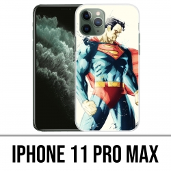 Custodia per iPhone 11 Pro Max - Superman Paintart