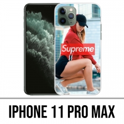 Custodia per iPhone 11 Pro Max - Supreme Girl Back