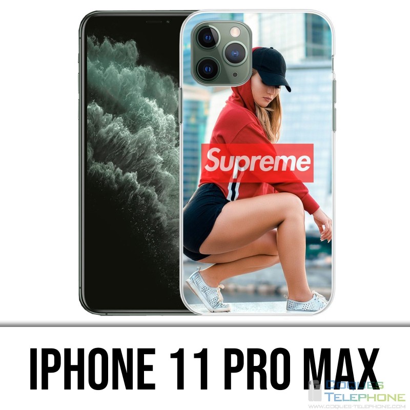 Custodia per iPhone 11 Pro Max - Supreme Girl Back