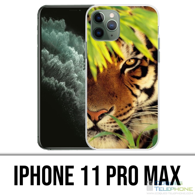 Funda para iPhone 11 Pro Max - Hojas de tigre