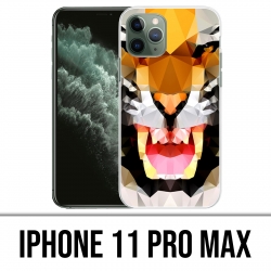 Coque iPhone iPhone 11 PRO MAX - Tigre Geometrique
