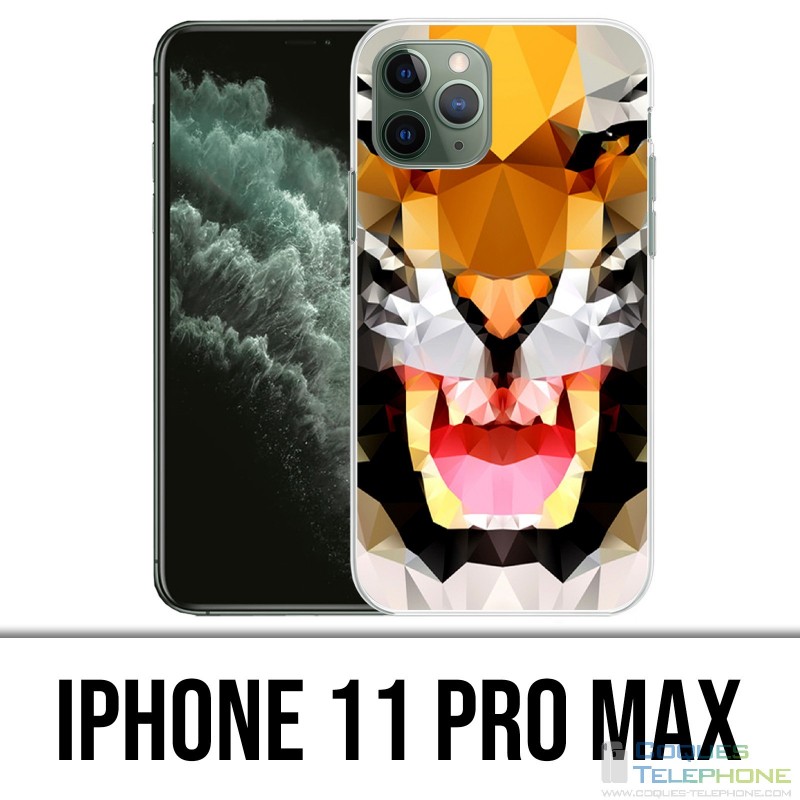 Funda para iPhone 11 Pro Max - Geometric Tiger