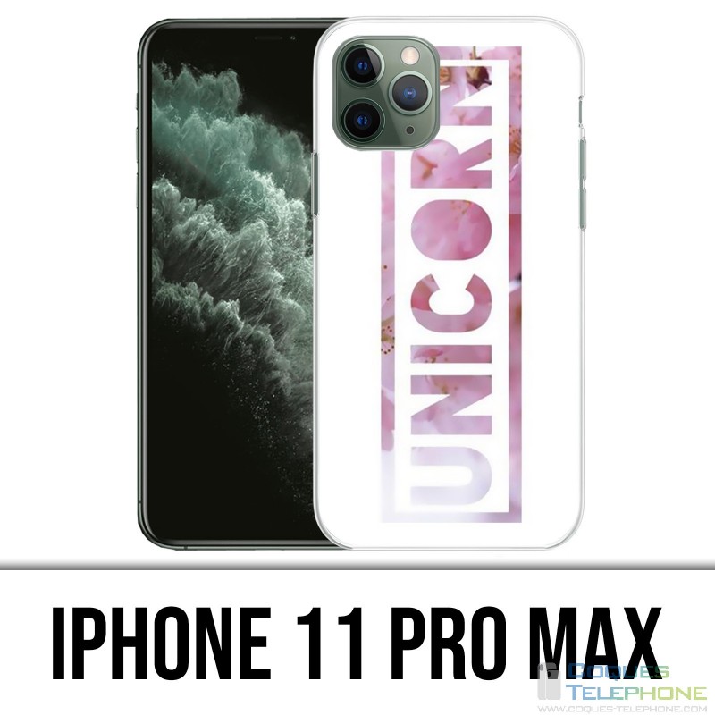 IPhone 11 Pro Max Hülle - Unicorn Unicorn Flowers