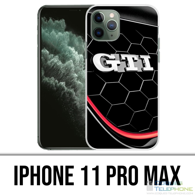 Funda para iPhone 11 Pro Max - Logotipo de Vw Golf Gti
