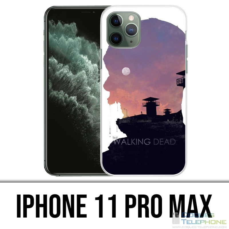 Coque iPhone 11 PRO MAX - Walking Dead Ombre Zombies