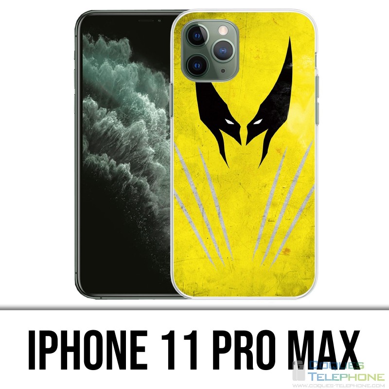 Coque iPhone 11 PRO MAX - Xmen Wolverine Art Design