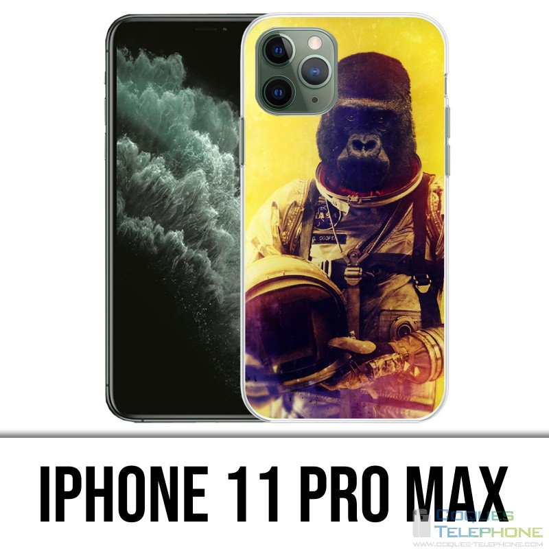 Custodia per iPhone 11 Pro Max - Animal Astronaut Monkey