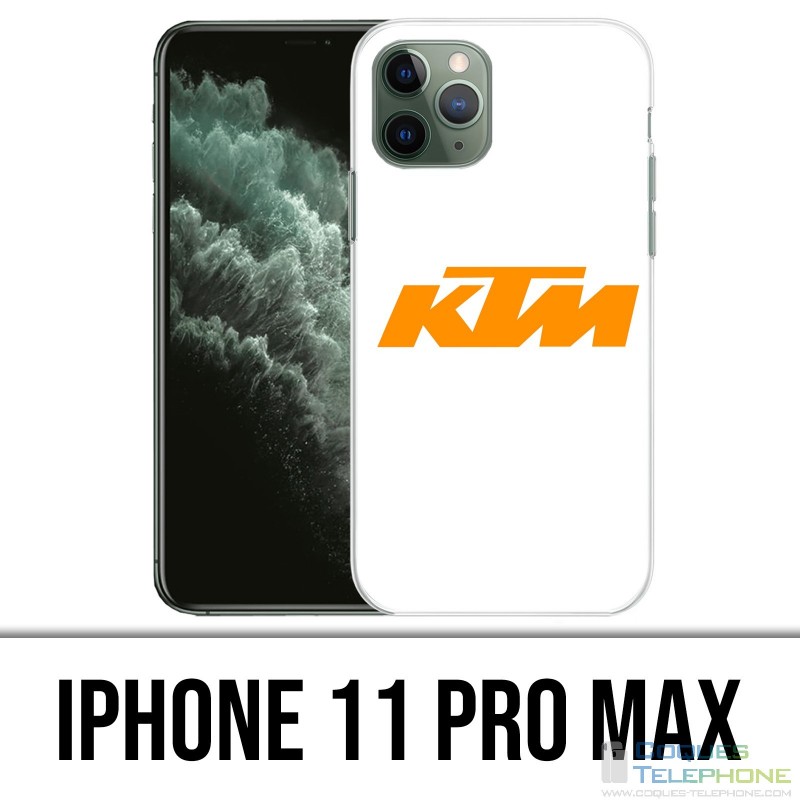 Coque iPhone 11 PRO MAX - Ktm Logo Fond Blanc