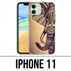 IPhone 11 Fall - Weinlese-aztekischer Elefant